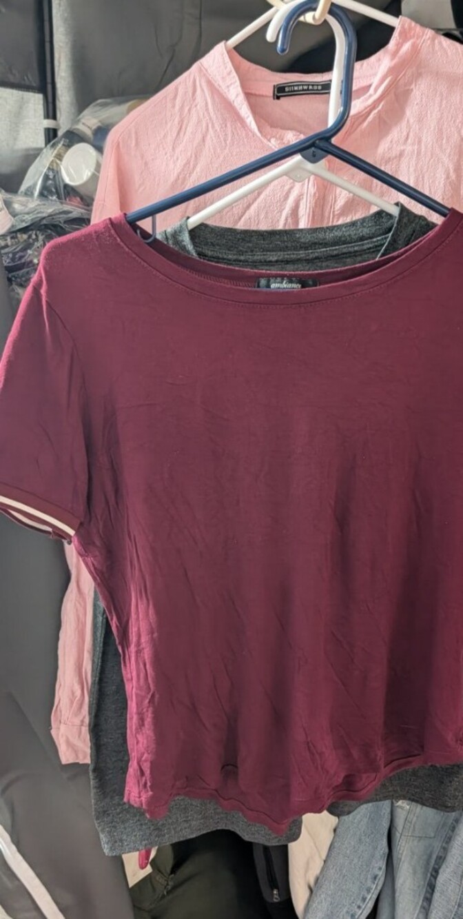 Ambiance Short Sleeve Tee in Deep Burgundy